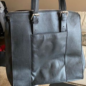 Banana republic leather black tote.